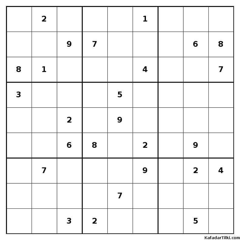Çok Zor Sudoku, Kitap 34, 3. sayfa – yazdırılabilir PDF