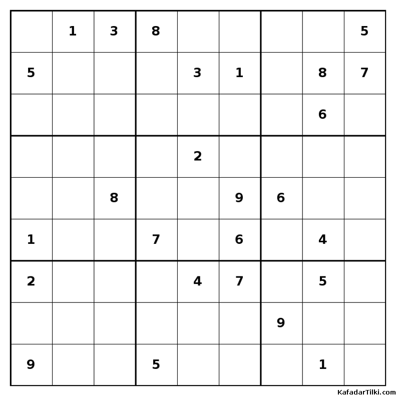 Çok Zor Sudoku, Kitap 34, 8. sayfa – yazdırılabilir PDF