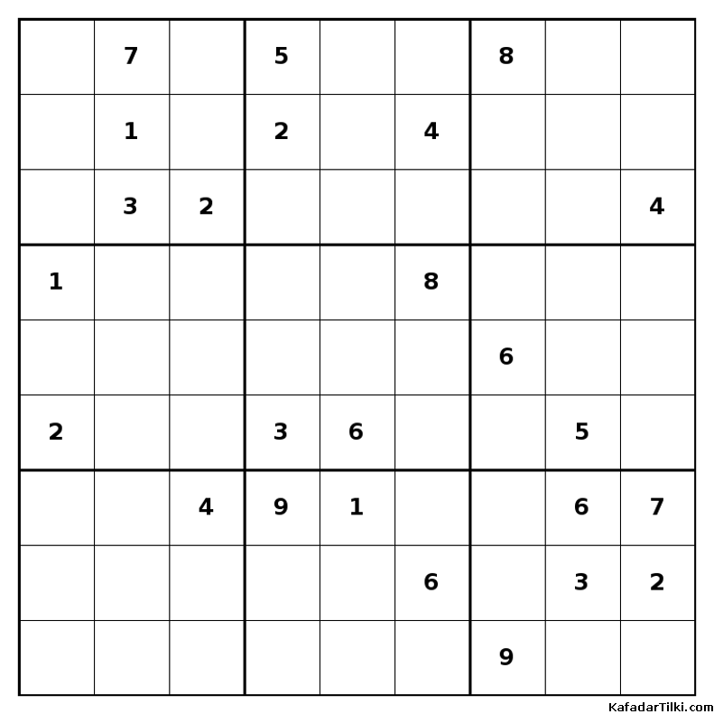 Çok Zor Sudoku, Kitap 35, 2. sayfa – yazdırılabilir PDF