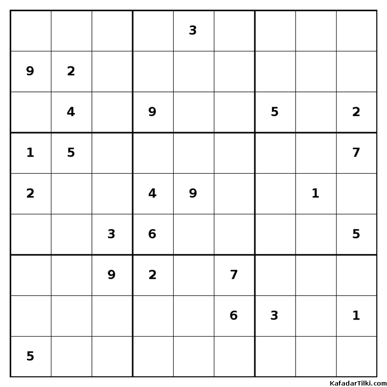 Çok Zor Sudoku, Kitap 35, 10. sayfa – yazdırılabilir PDF
