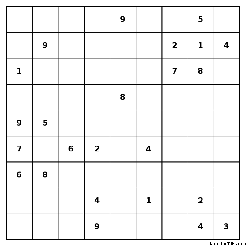 Çok Zor Sudoku, Kitap 36, 1. sayfa – yazdırılabilir PDF