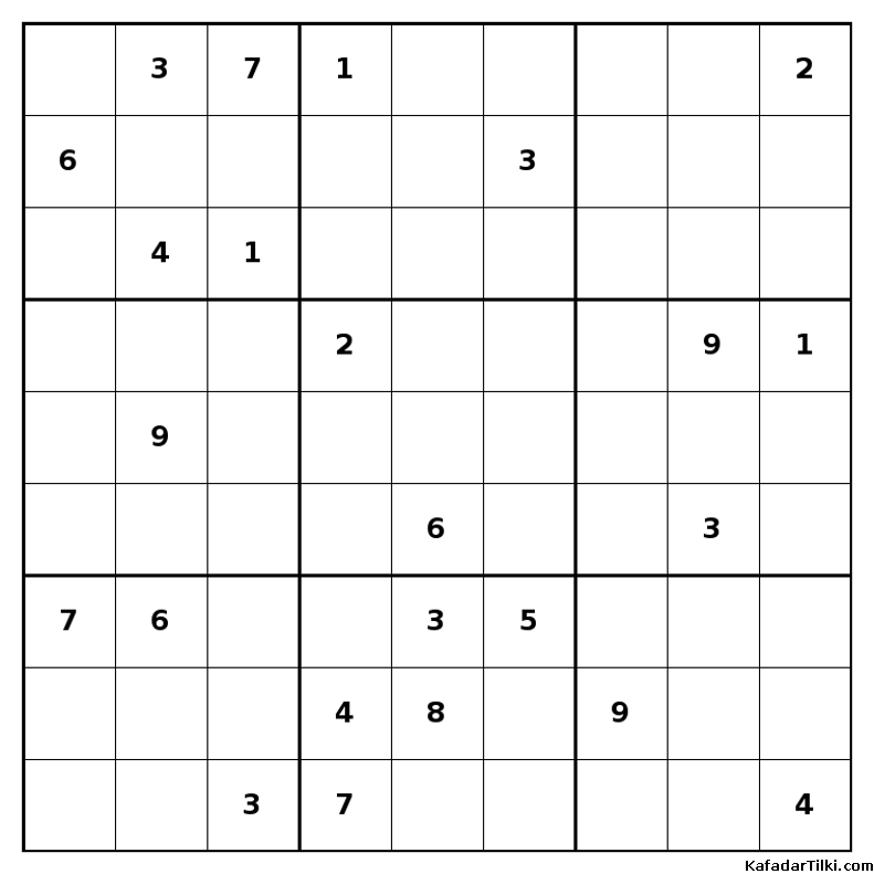 Çok Zor Sudoku, Kitap 36, 5. sayfa – yazdırılabilir PDF