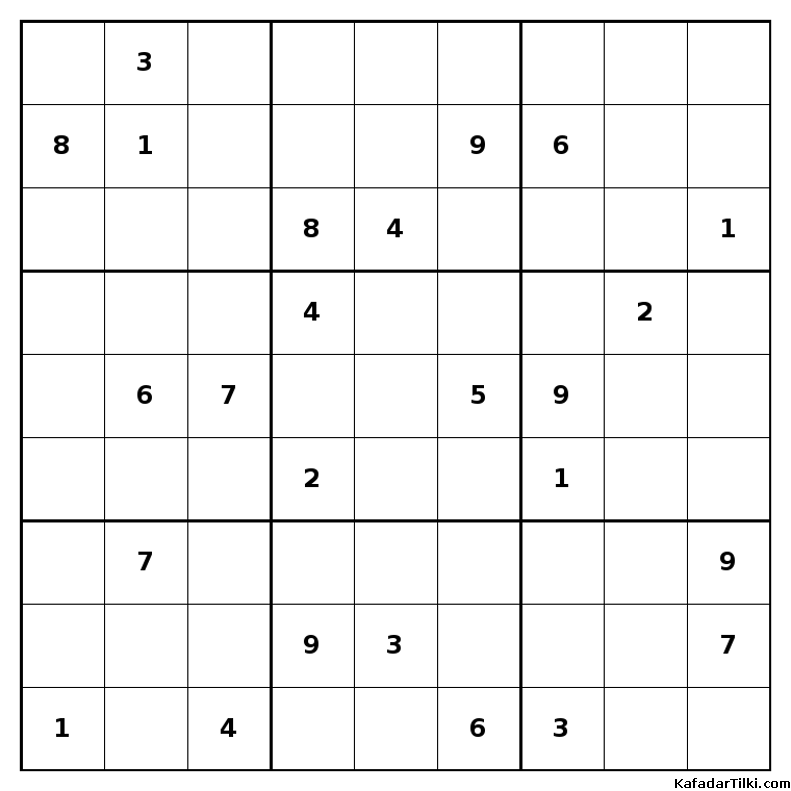 Çok Zor Sudoku, Kitap 36, 8. sayfa – yazdırılabilir PDF