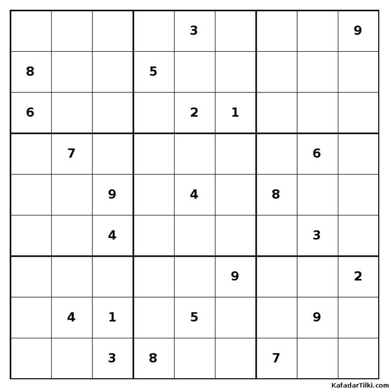 Çok Zor Sudoku, Kitap 36, 10. sayfa – yazdırılabilir PDF