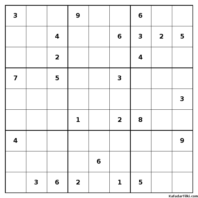 Çok Zor Sudoku, Kitap 37, 1. sayfa – yazdırılabilir PDF