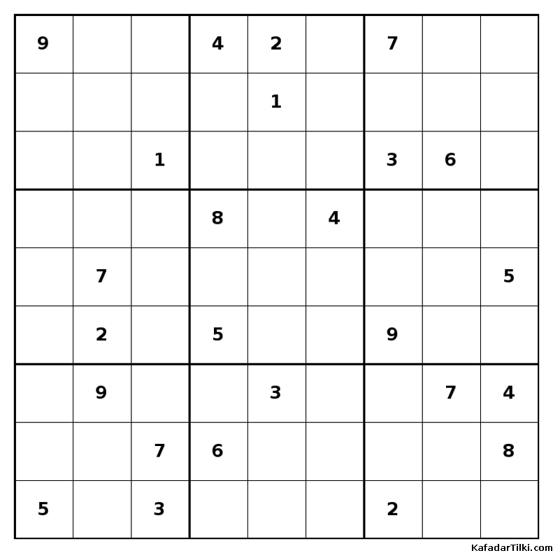 Çok Zor Sudoku, Kitap 37, 2. sayfa – yazdırılabilir PDF