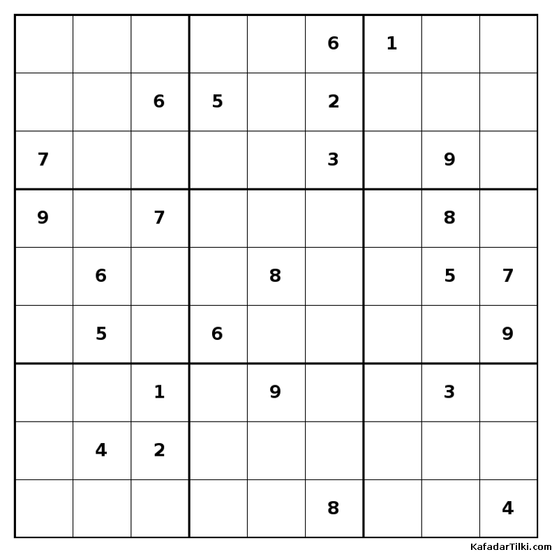 Çok Zor Sudoku, Kitap 37, 3. sayfa – yazdırılabilir PDF