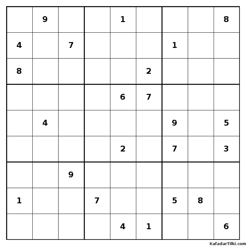 Çok Zor Sudoku, Kitap 37, 4. sayfa – yazdırılabilir PDF