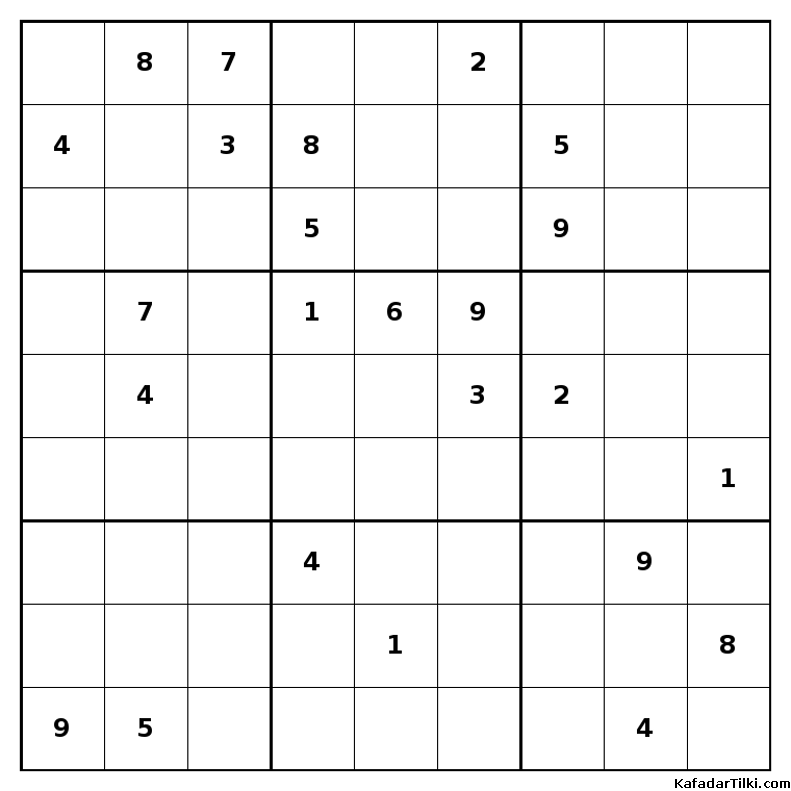 Çok Zor Sudoku, Kitap 37, 8. sayfa – yazdırılabilir PDF
