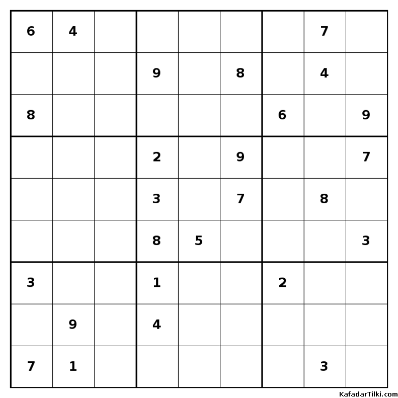 Çok Zor Sudoku, Kitap 38, 5. sayfa – yazdırılabilir PDF