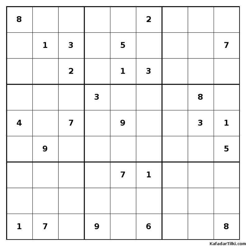 Çok Zor Sudoku, Kitap 38, 7. sayfa – yazdırılabilir PDF