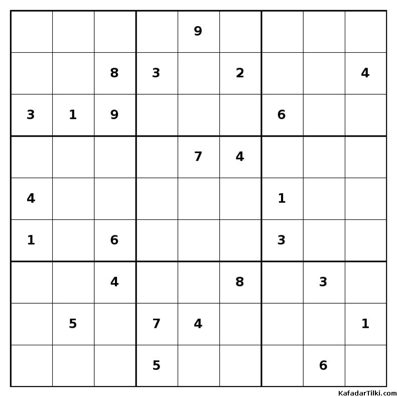 Çok Zor Sudoku, Kitap 38, 8. sayfa – yazdırılabilir PDF