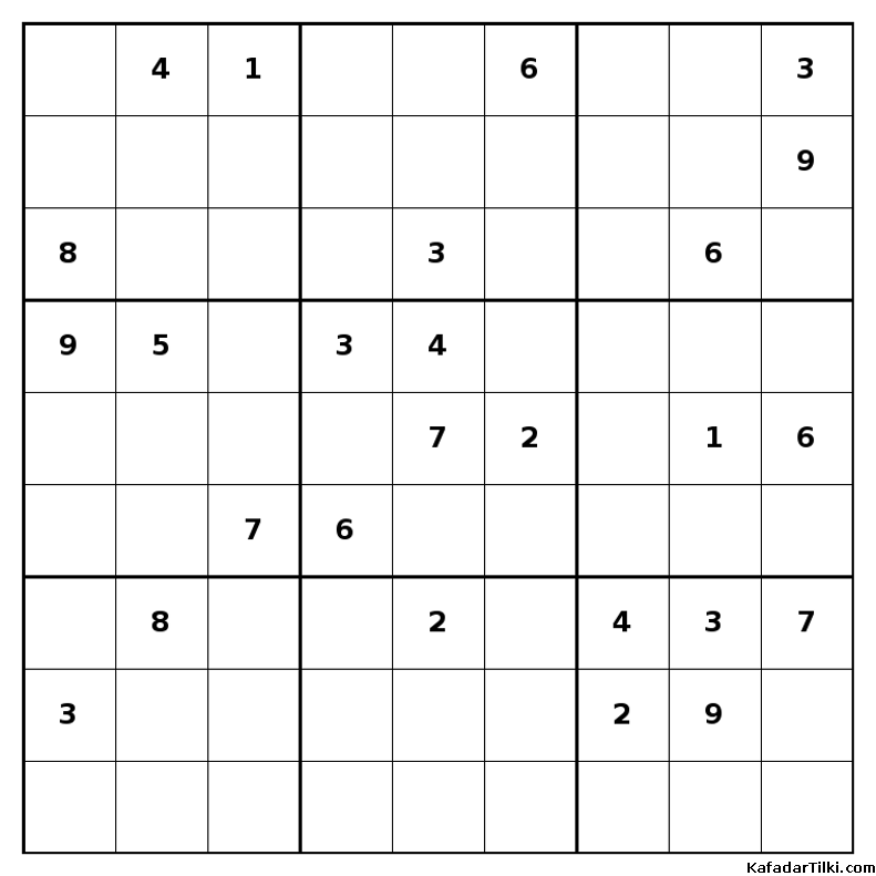 Çok Zor Sudoku, Kitap 38, 9. sayfa – yazdırılabilir PDF