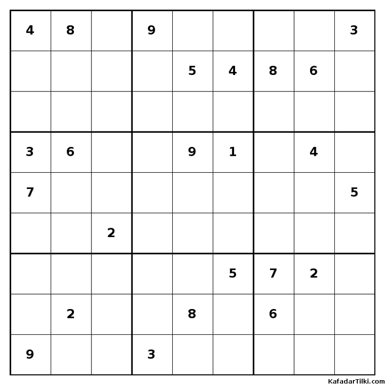 Çok Zor Sudoku, Kitap 39, 4. sayfa – yazdırılabilir PDF