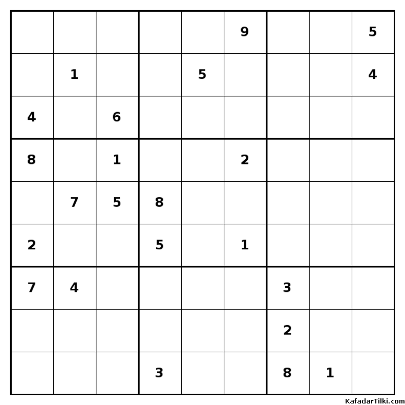 Çok Zor Sudoku, Kitap 39, 6. sayfa – yazdırılabilir PDF