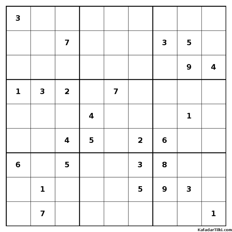 Çok Zor Sudoku, Kitap 39, 8. sayfa – yazdırılabilir PDF