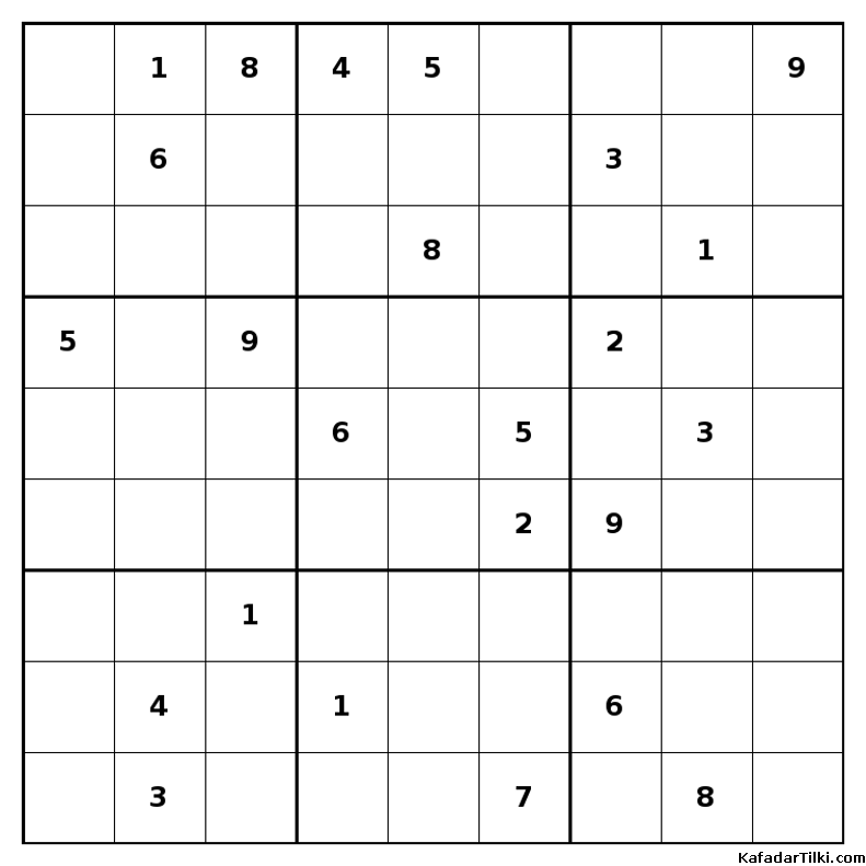 Çok Zor Sudoku, Kitap 39, 10. sayfa – yazdırılabilir PDF