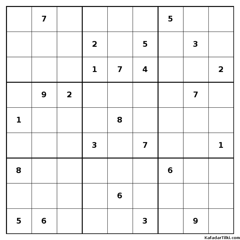 Çok Zor Sudoku, Kitap 40, 3. sayfa – yazdırılabilir PDF