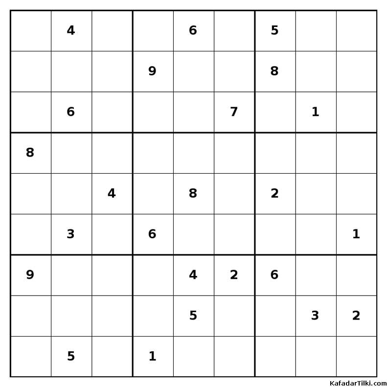 Çok Zor Sudoku, Kitap 40, 6. sayfa – yazdırılabilir PDF