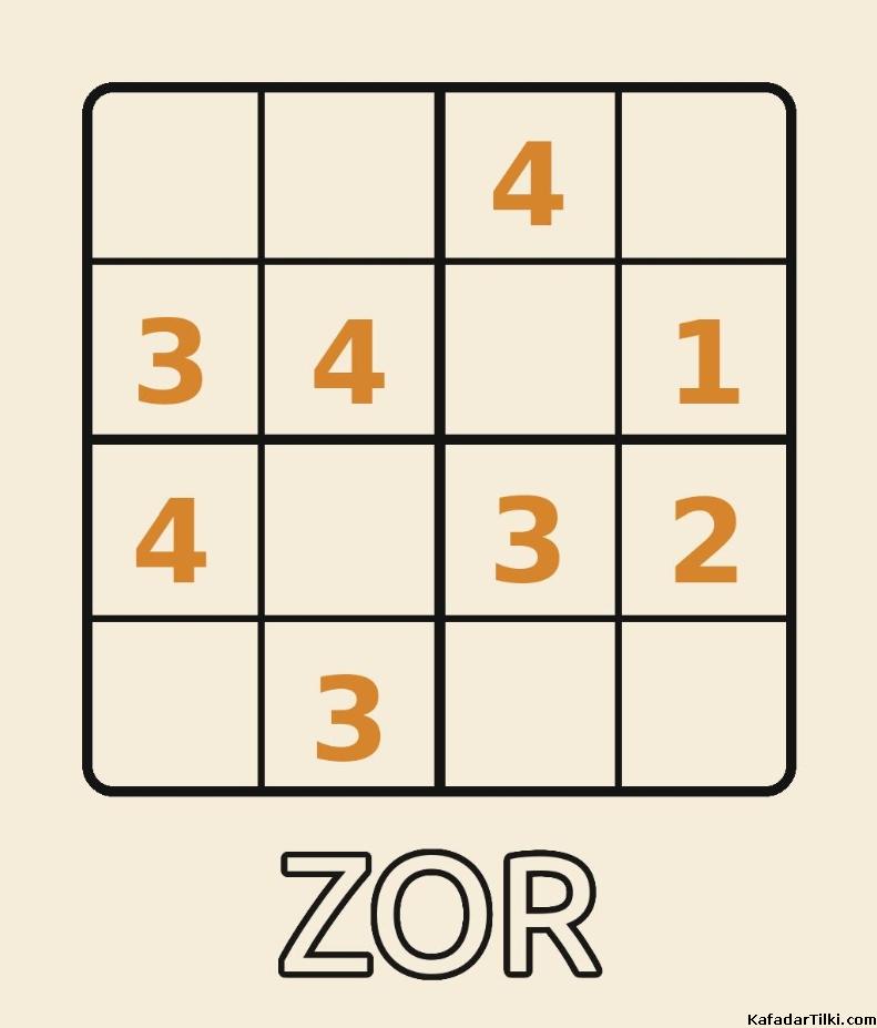 Zor Mini Sudoku (4x4), Kitap 14