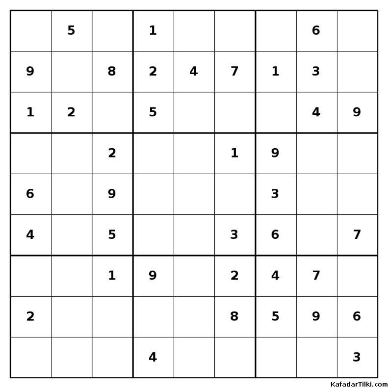Kolay Sudoku, Kitap 22, 2. sayfa – yazdırılabilir PDF
