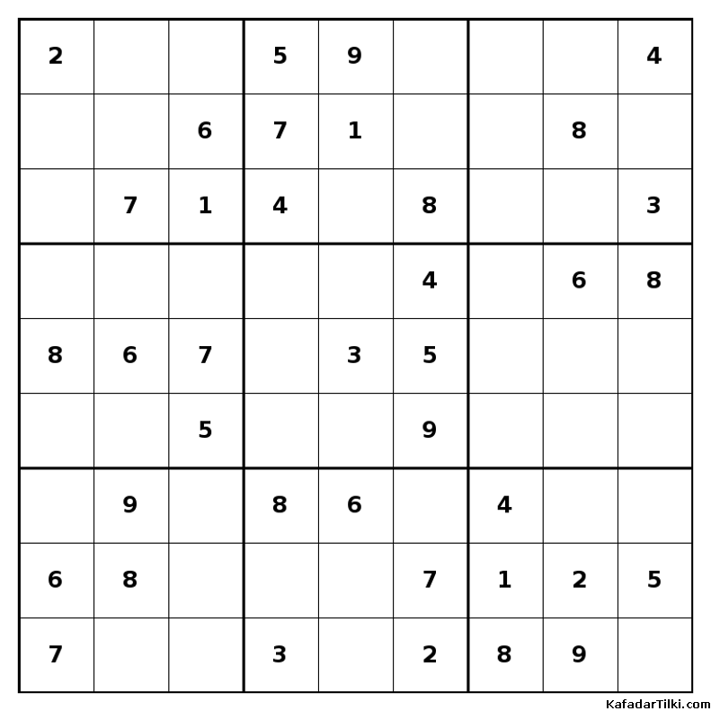 Kolay Sudoku, Kitap 24, 3. sayfa – yazdırılabilir PDF