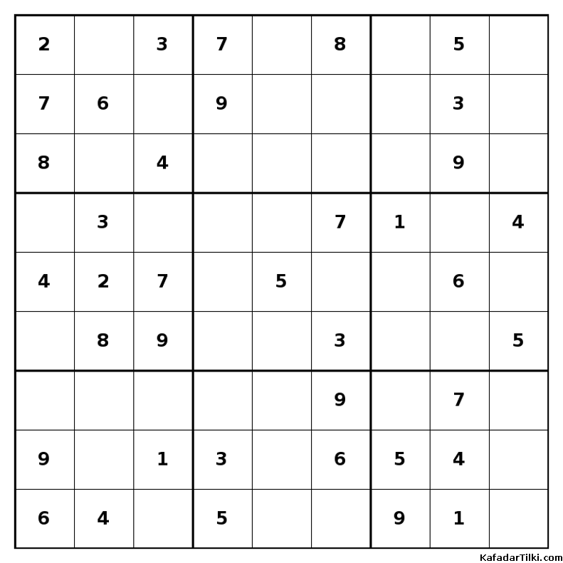 Kolay Sudoku, Kitap 24, 6. sayfa – yazdırılabilir PDF