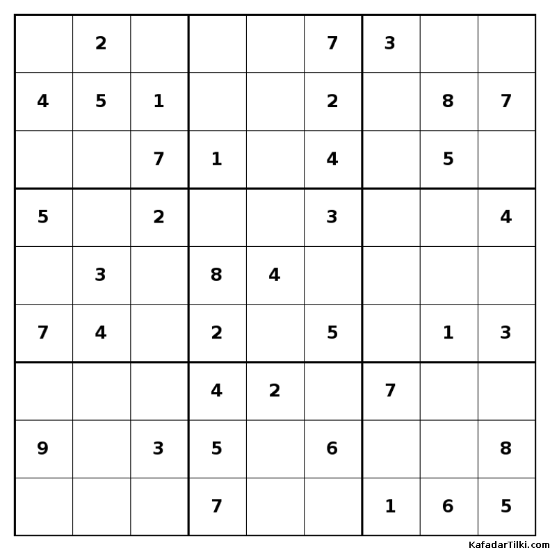 Kolay Sudoku, Kitap 26, 4. sayfa – yazdırılabilir PDF