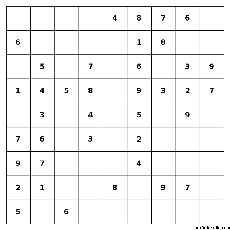 Kolay Sudoku, Kitap 28, 8. sayfa – yazdırılabilir PDF