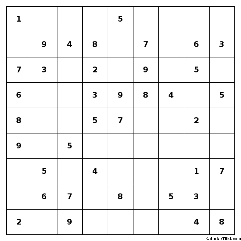 Kolay Sudoku, Kitap 28, 10. sayfa – yazdırılabilir PDF