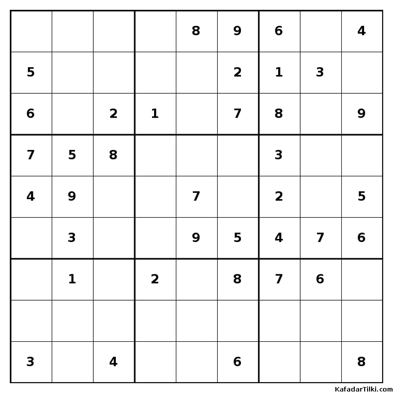 Kolay Sudoku, Kitap 29, 7. sayfa – yazdırılabilir PDF