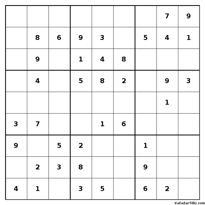 Kolay Sudoku, Kitap 30, 2. sayfa – yazdırılabilir PDF